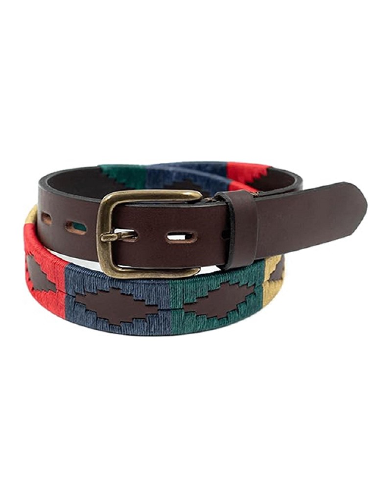 Custom High Quality Men's Cowhide Leather Polo Belt