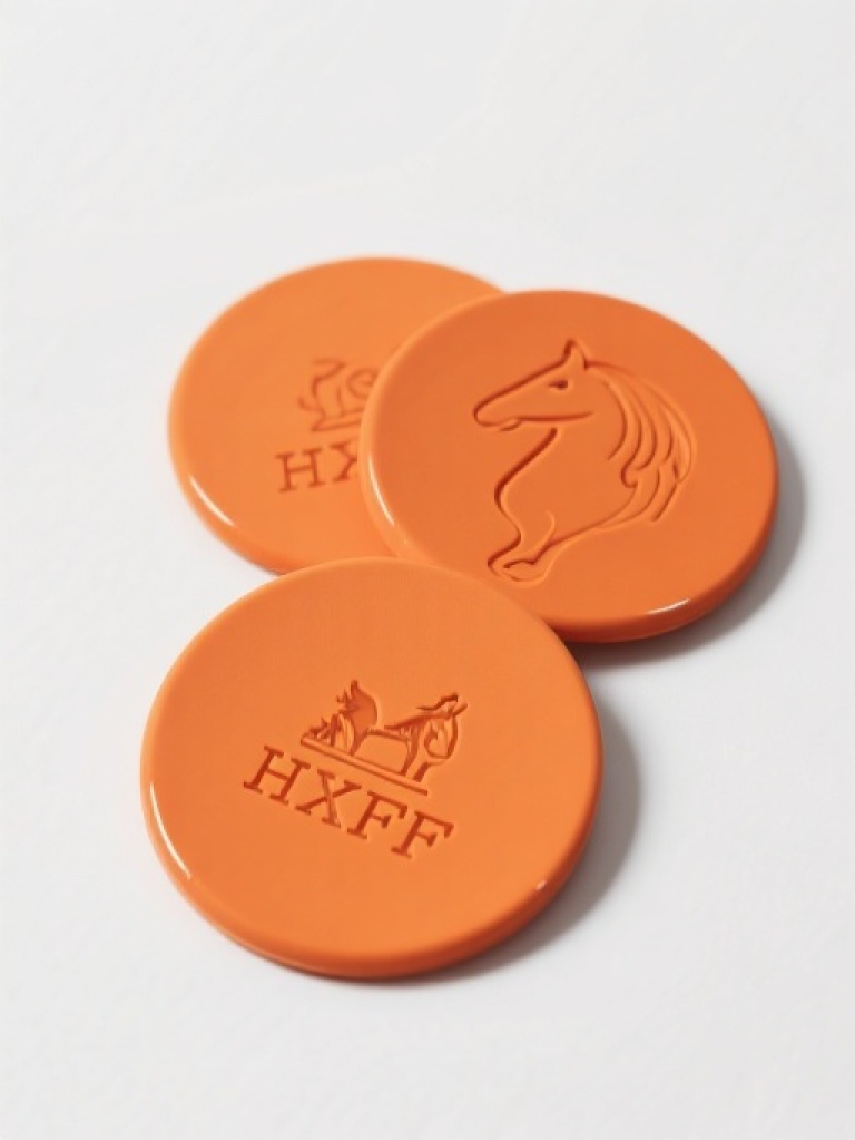 HXFF Hermès Orange Horse Themed Coasters