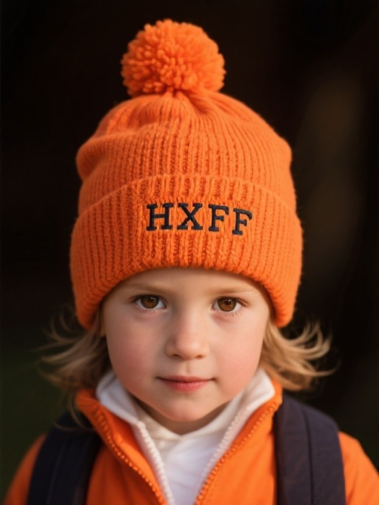 HXFF junior pony club recycled knit pom hat