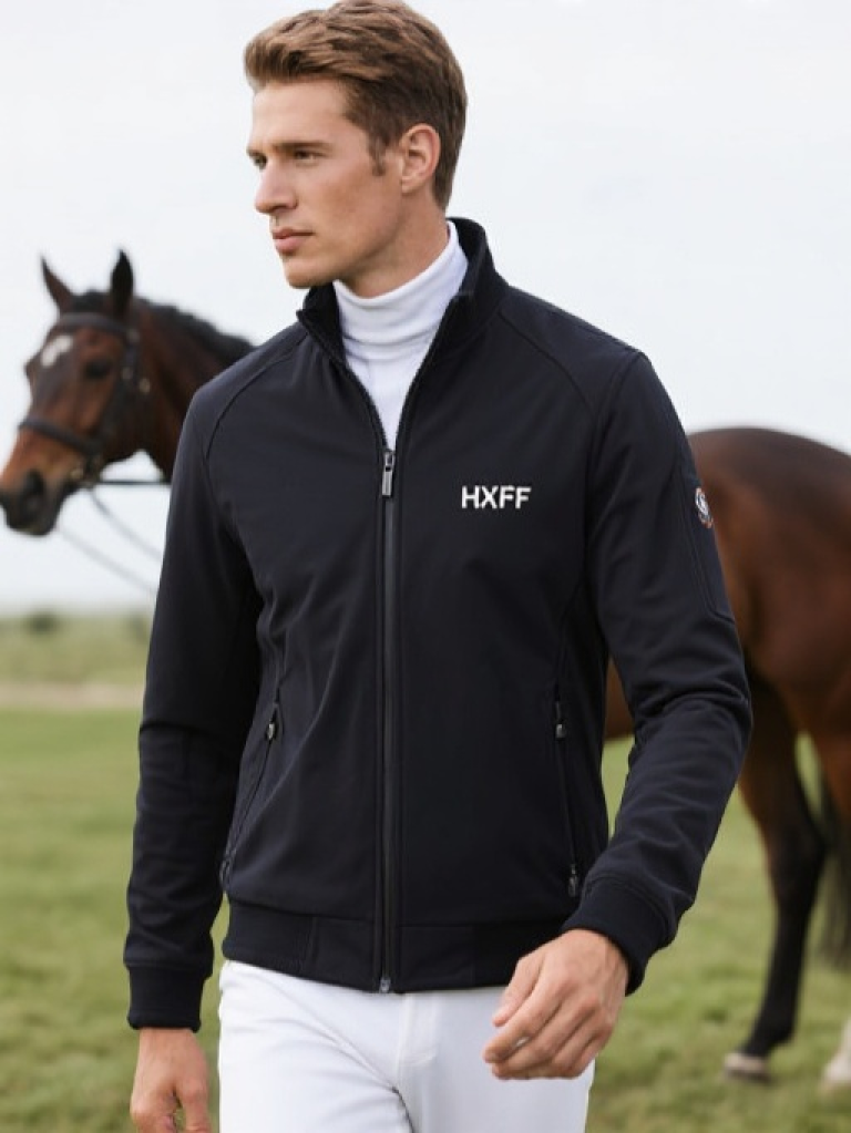 HXFF Men's Performance Zip Up Jackets