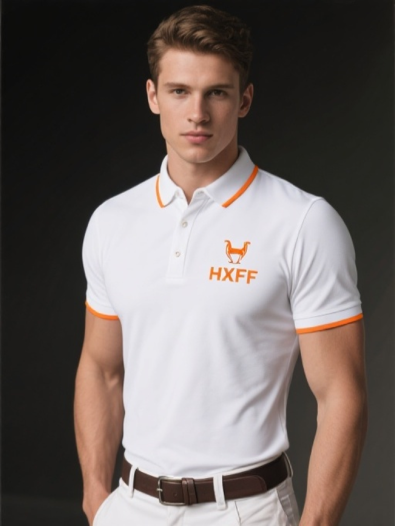 HXFF Men's Athletic Equestrian Short Sleeve