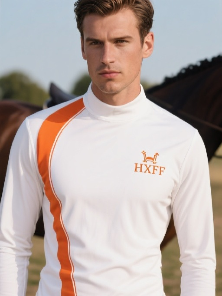 HXFF Men's Premium Horse riding Long Sleeve Tops
