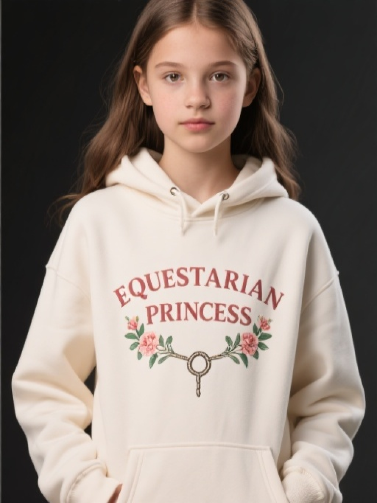 Young rider Girls' EQUESTRIAN Princess Hoodie