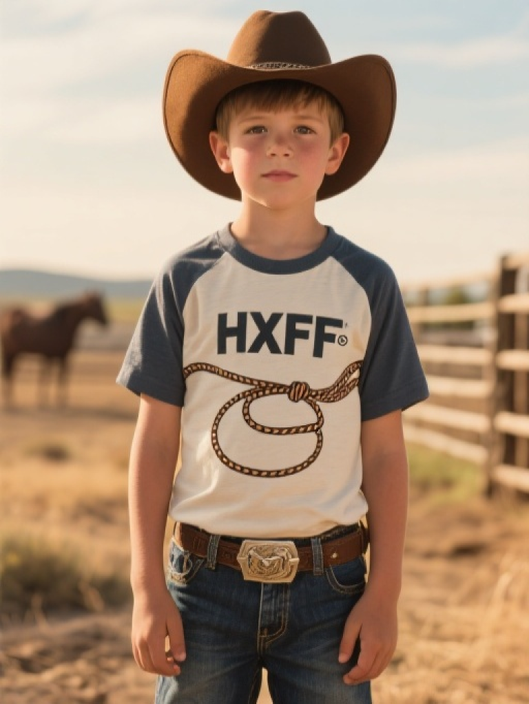 HXFF Boys' Western Lasso Tee