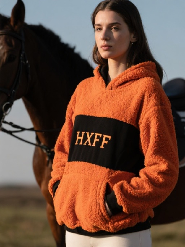 HXFF Women's Classic Riding Teddy Sweatshirt
