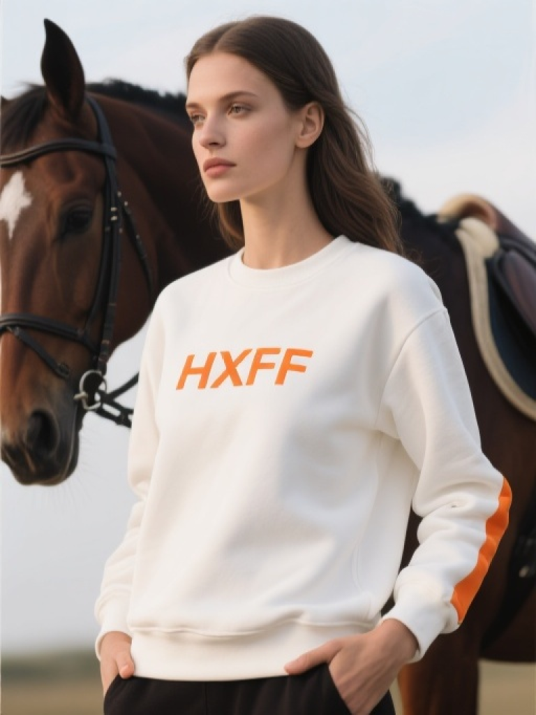 HXFF Women's Elegant Equestrian Sweatshirts