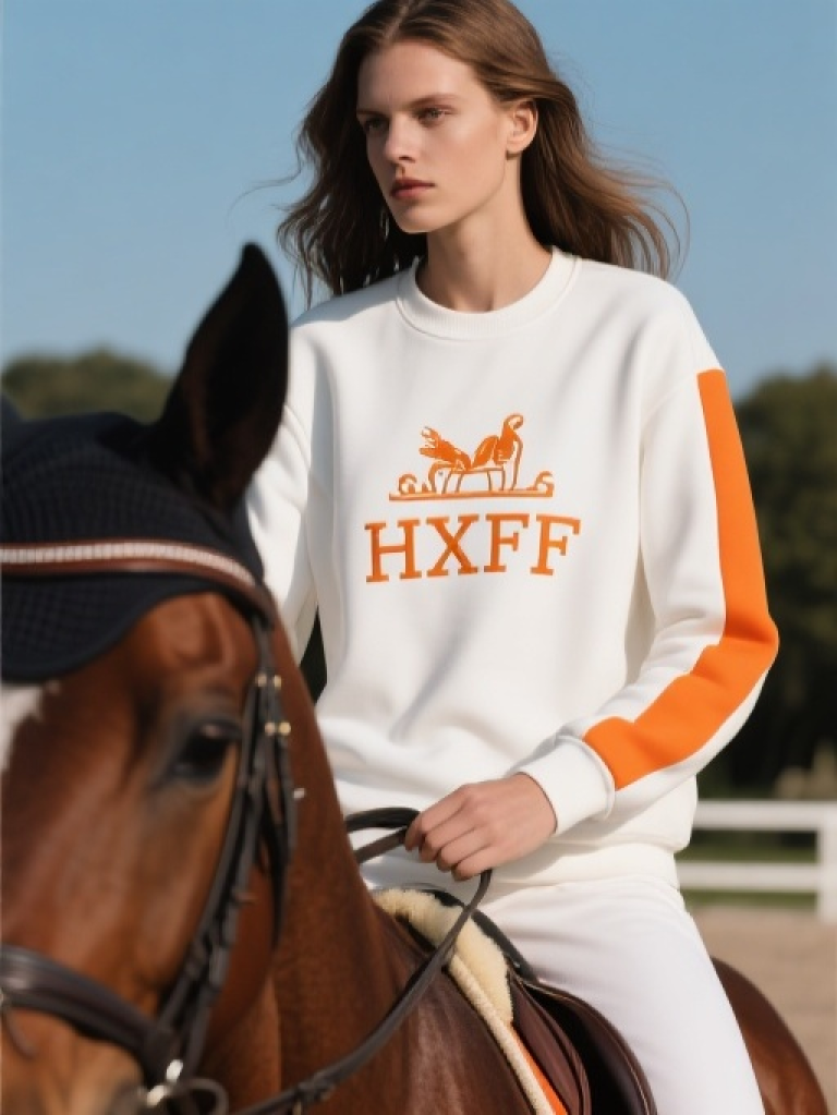 HXFF Women's Premium Horse Riding Long Sleeve Sweatshirts