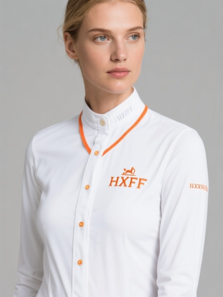 HXFF Ladies Equestrian Long Sleeve Show Shirt