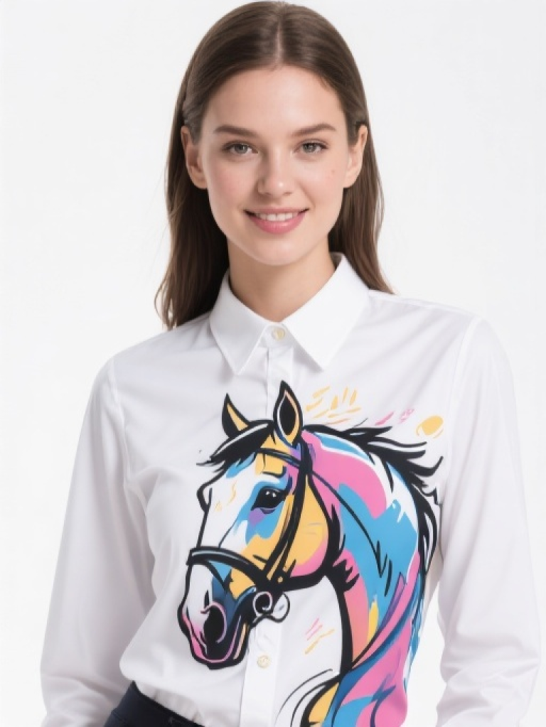 Women's Horse Graffiti print Show shirt