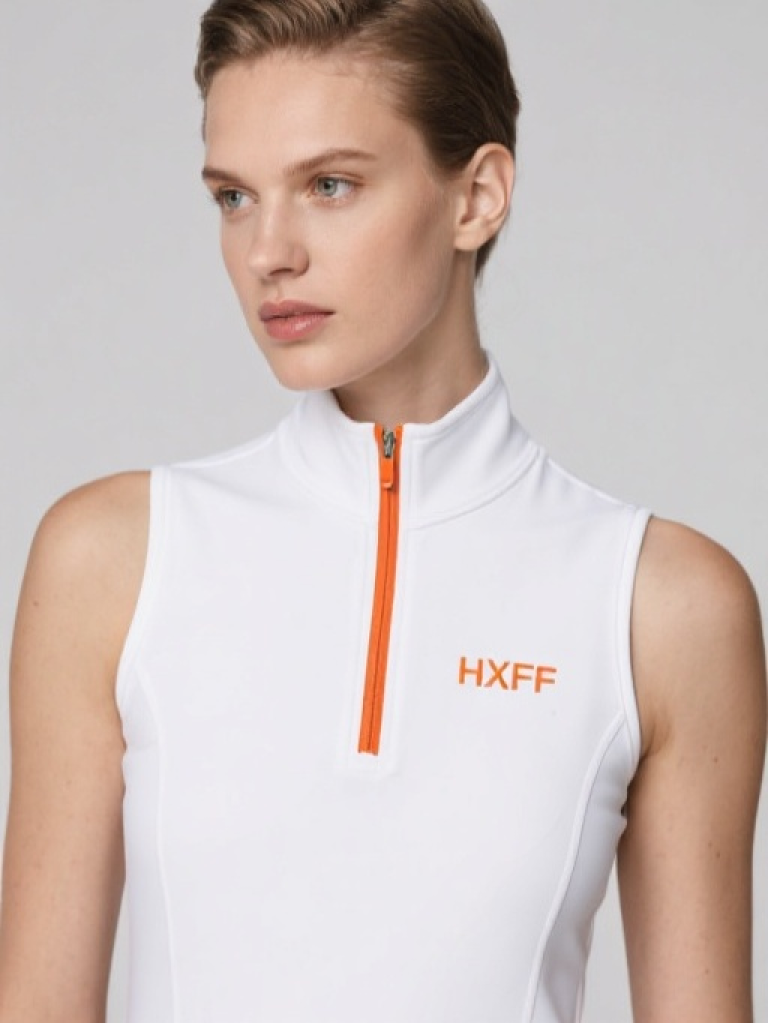 HXFF Ladies Half Zip Sleeveless Base Layer