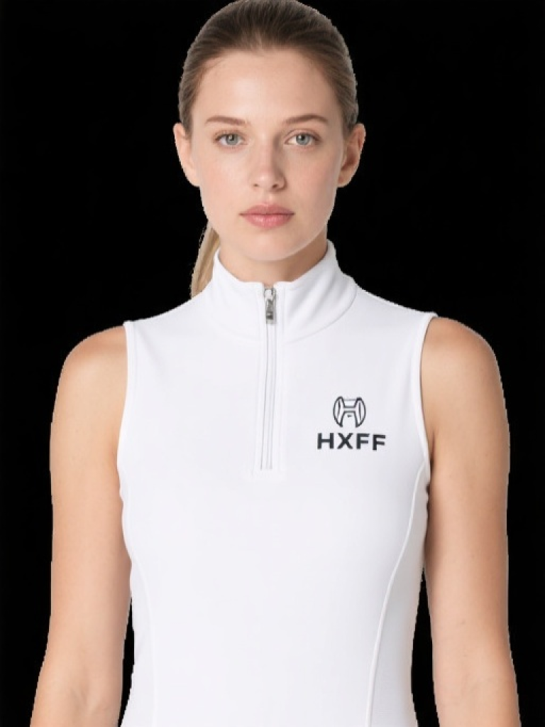Ladies Half Zip Sleeveless Base Layer