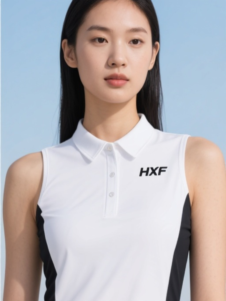 Ladies Pique Sleeveless Polo