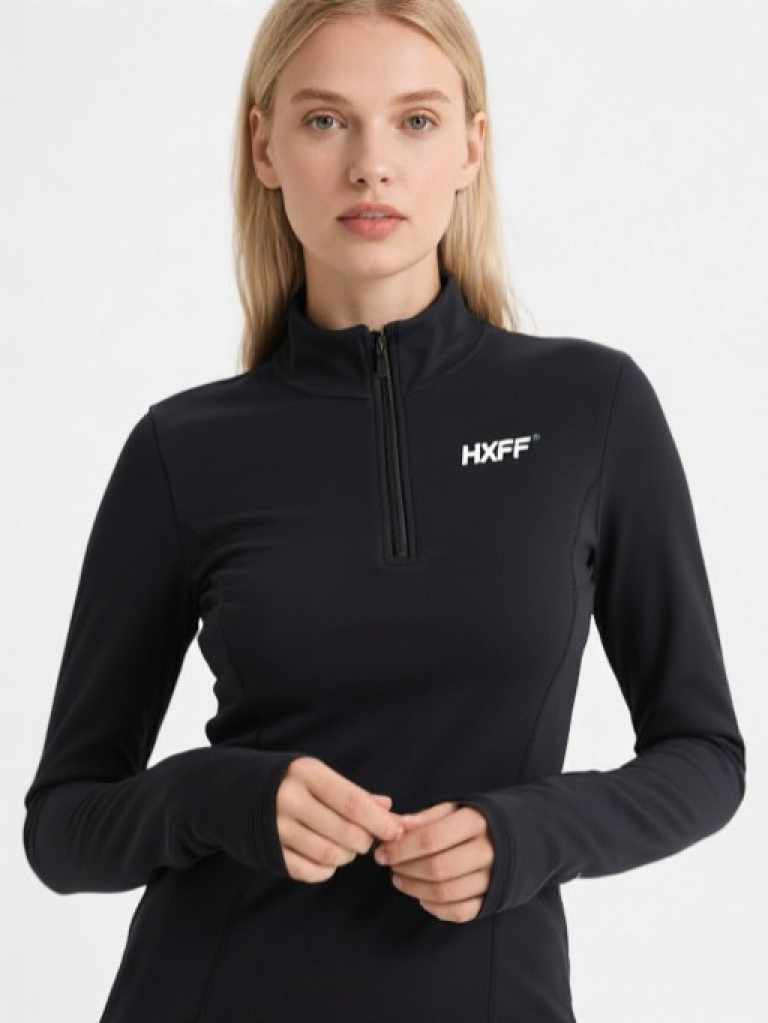 Women's Long Sleeve Half Zip Base Layer