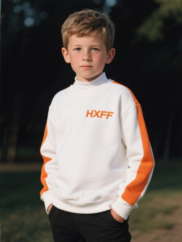 HXFF Boys' Classic Riding Long Sleeve sweatshirts