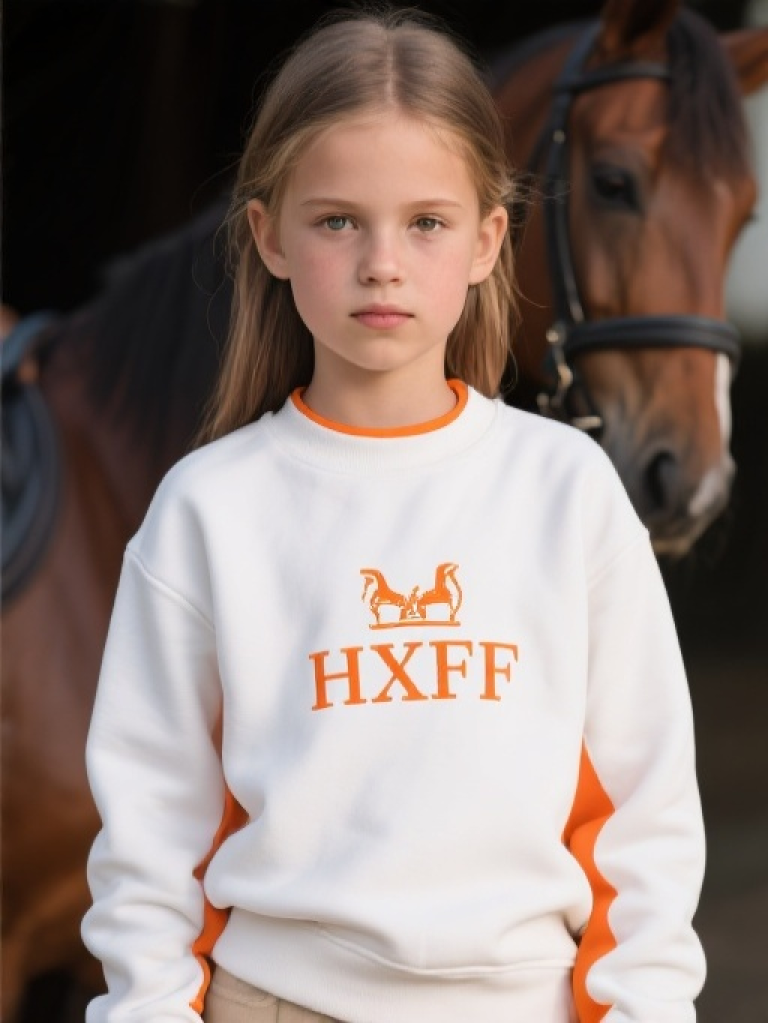 HXFF Girls' Classic Riding Long Sleeve sweatshirts
