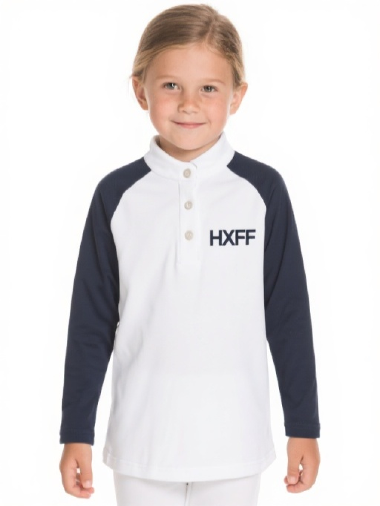 Kids' Equestrian Long Sleeve polo Shirt